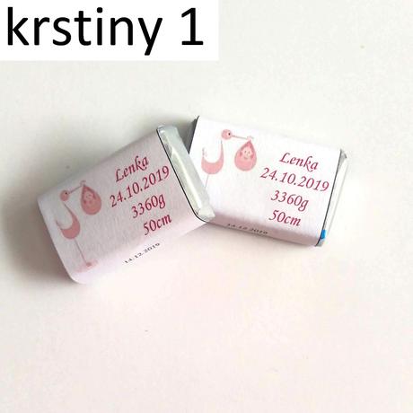 Miničokoládky na krstiny/narodeniny, 