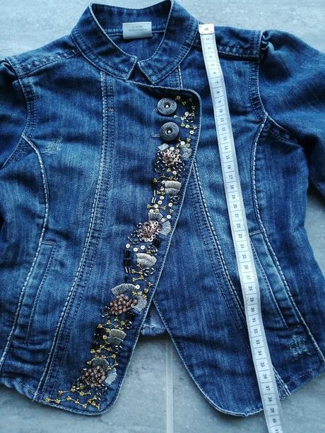 Riflová bundička next ozdobená, v116, 5-6r., next,116