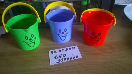 3x vedierko stoho je 1x sitko na 12/36m nepoužité,