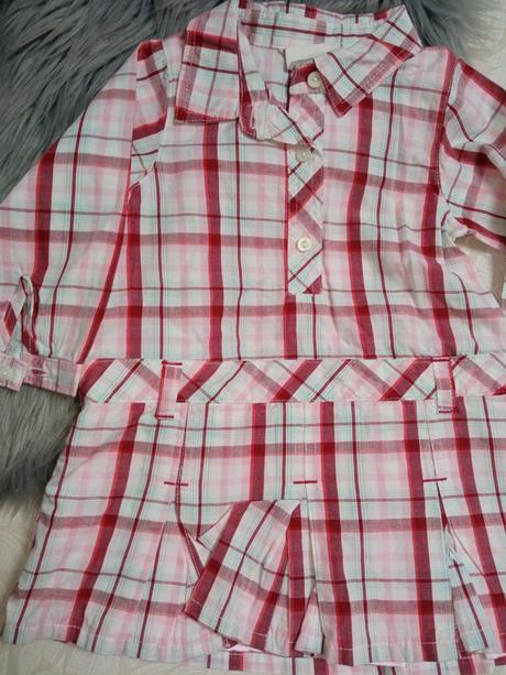 Dievčenské kockované šaty h&m, h&m,74