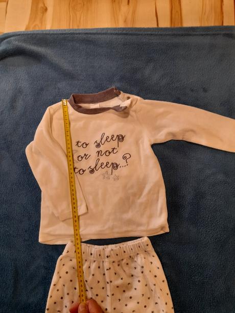 Teplé velúrové pyžamko, baby club,86