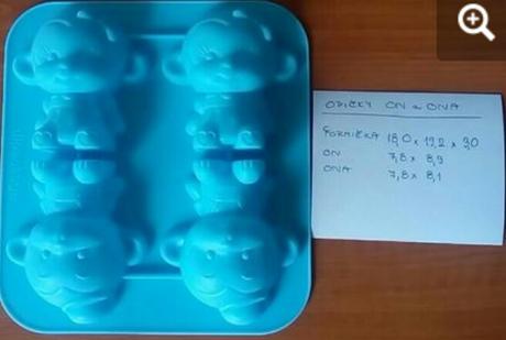 Opičky silikónová forma, 