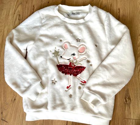 Mikina s flitrami c&a vel.134 - top stav, c&a,134