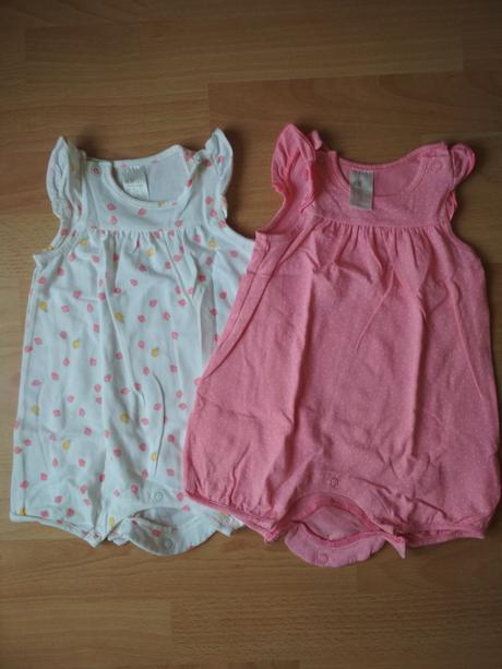 Prekrásne letné overaly/opaľovačky 2ks, top stav, h&m,62