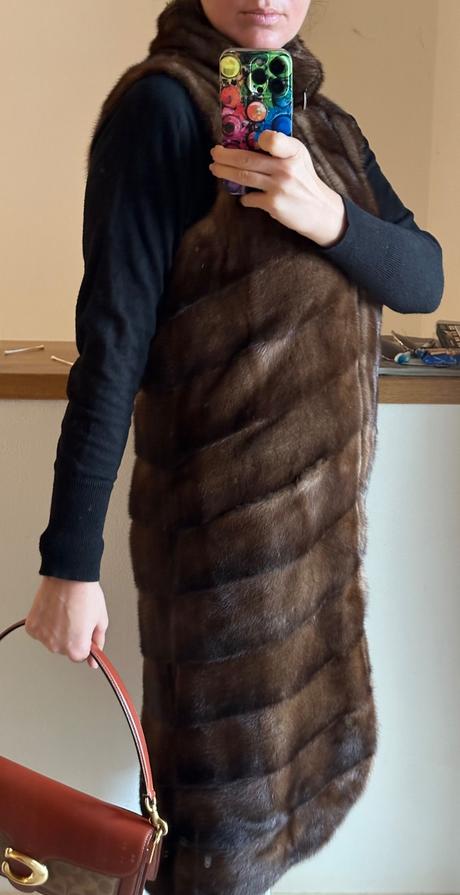 Maxi vesta práva norka 36, 36