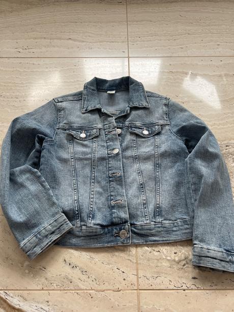 Dievčenská riflova bunda, h&m,140