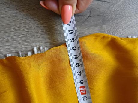 Saténová blúzka s viazaním, mango,xs