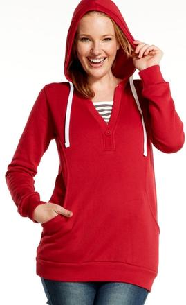 Mikina na dojčenie lenora červená s, m,