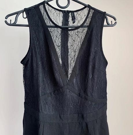 Cierny cipkovany overal, amisu,m