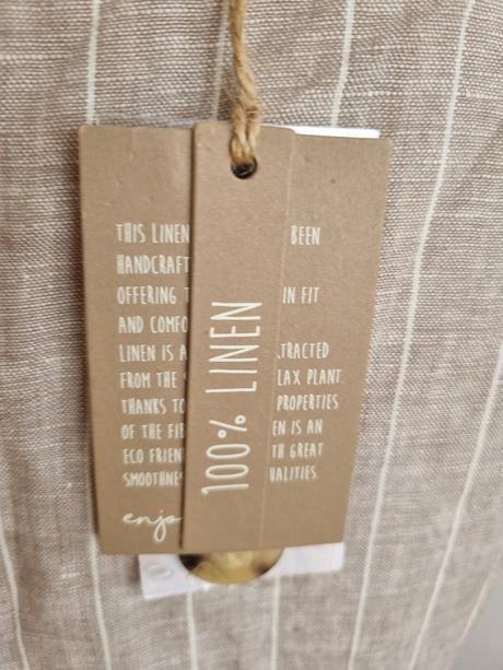 Ľanové prepínacie šaty ražnej farby mango veľ. l, mango,l