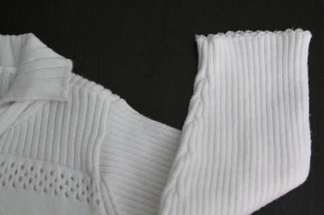 Elle svetrík, jarný, biely, ako nový, 6 mes., 68