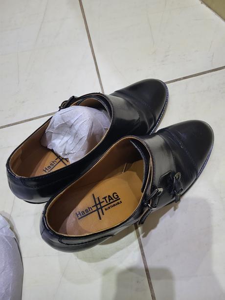 Čierne kožené poltopánky, 38