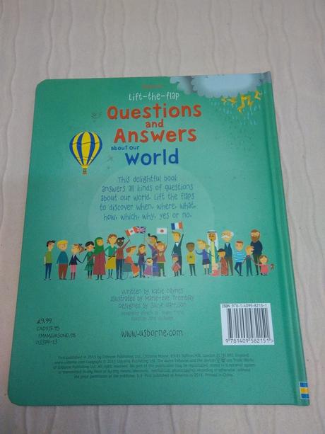 Usborne lift the flap q & a about space,