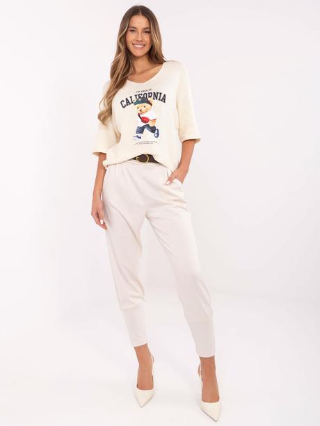 Dámske nohavice s opaskom ivet,