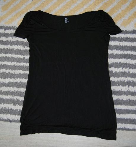 Tričko s nazberanými rukávmi, h&m,m