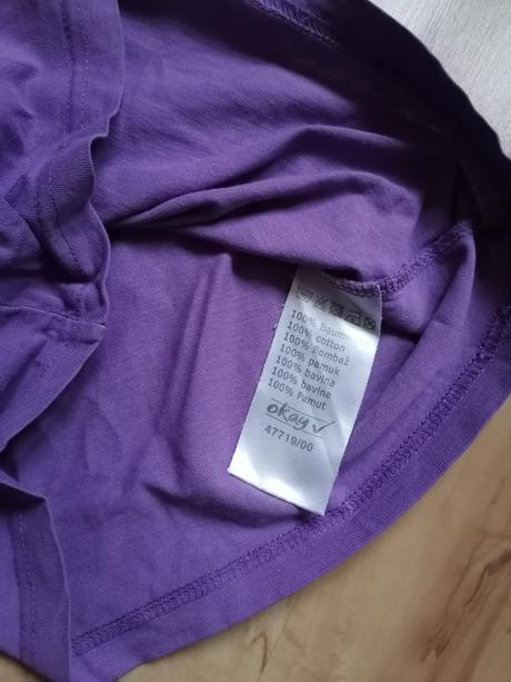 Fialové tričko 110, okay,110