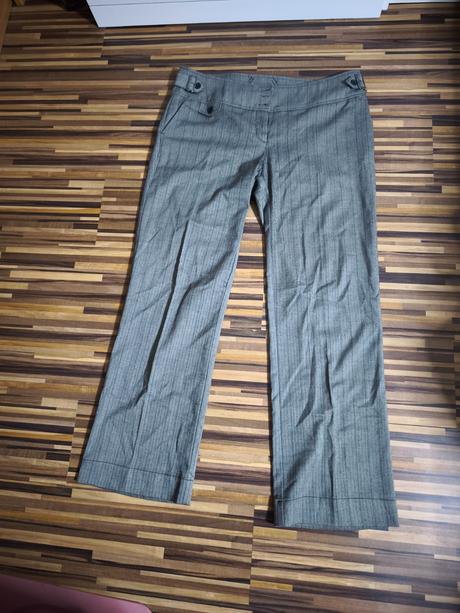 Sivé široké nohavice c&a 44/46, c&a,44