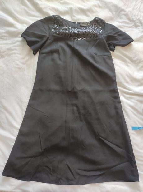 Šifonové šaty s flitrami, bonprix,36