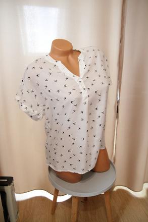 Biely top z viskózy, s/m, s