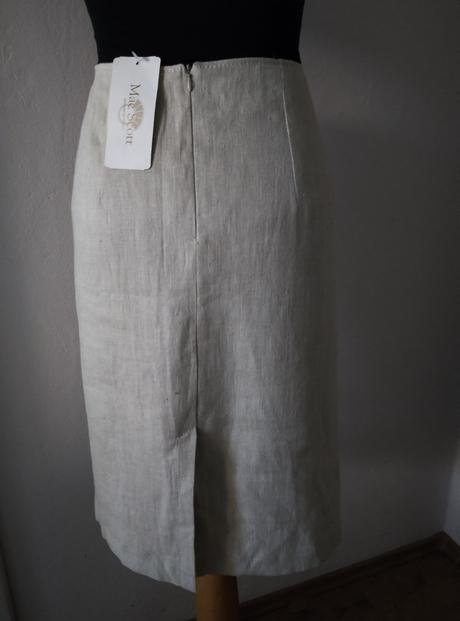 Sukňa ľanová, mac,40