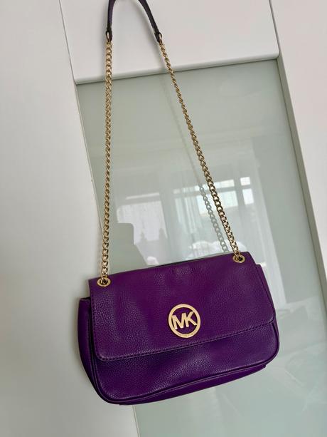 Fialová kabelka michael kors, michael kors