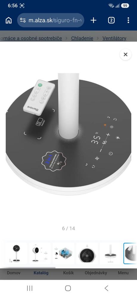 3d ventilátor-ohrievač siguro,