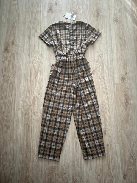 Krásny kockovaný overal značky zara,nový s visačko, zara,152
