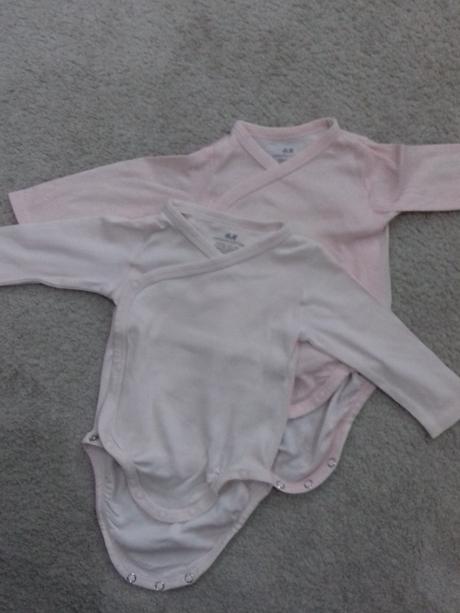 Zavinovacie ruzove body, h&m,62