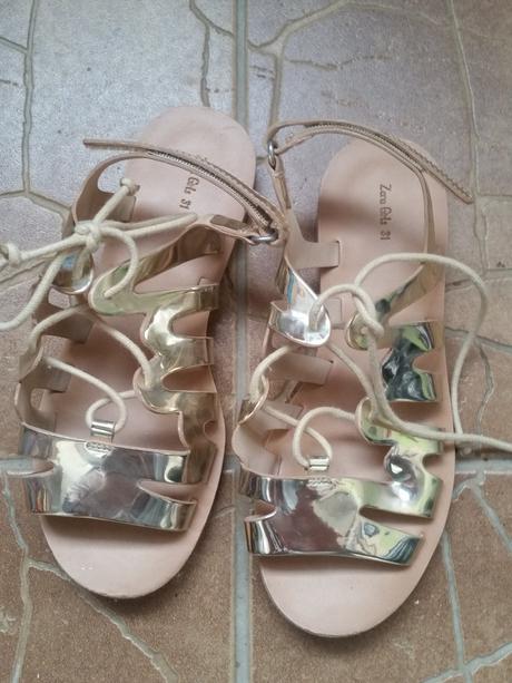 Sandalky zlate zara 12eur, zara,31