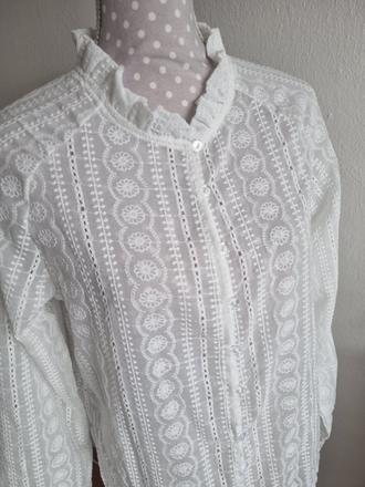 Biela madeirová blúzka m, m