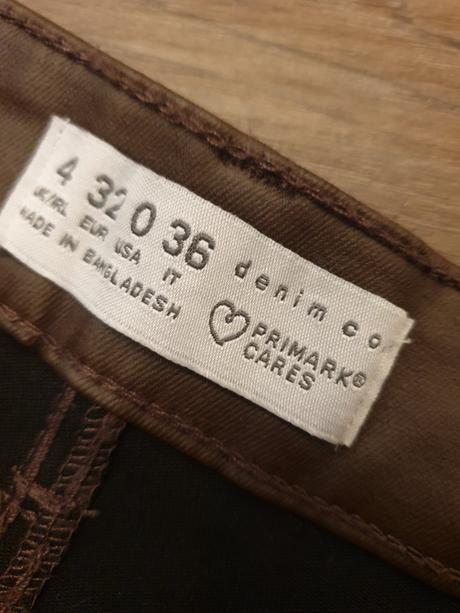 Hnedá koženková sukňa, primark,32