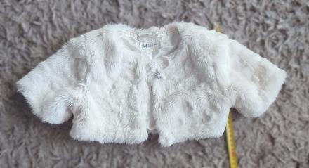 Dievčenské kožušinové bolerko, h&m,116
