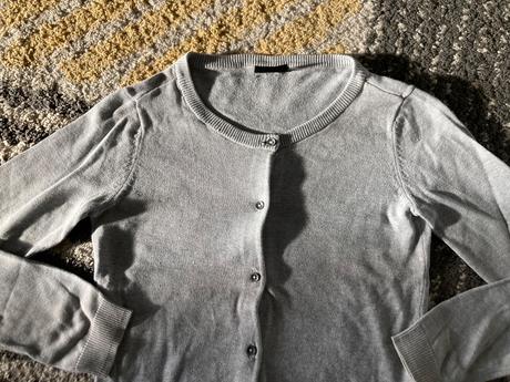 Sivý svetrík 146/152, takko,146
