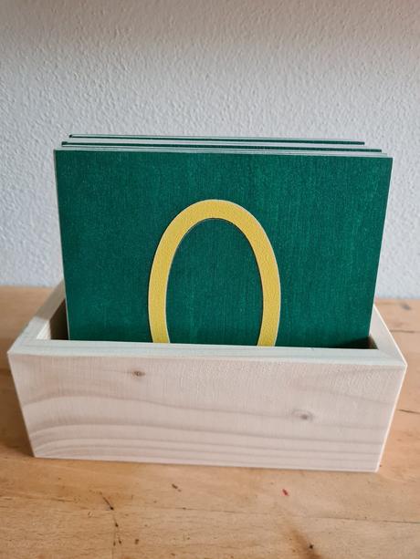 Montessori šmirgľové čísla v krabičke,