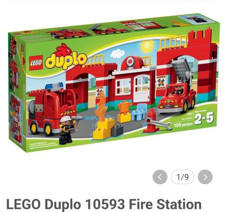 Lego duplo hasičská stanica,