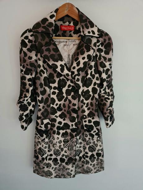 Leopardi prechodný kabát, xs