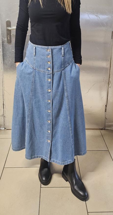 Riflová sukňa veľ.36, c&a,36