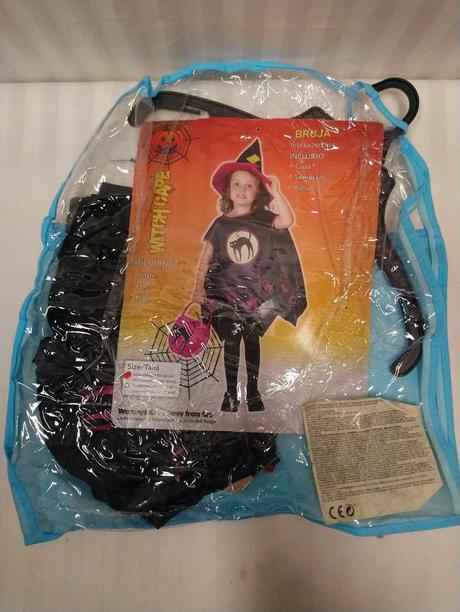 2dielny kostým čarodejnica s klobúkom bruja, 80-92, 