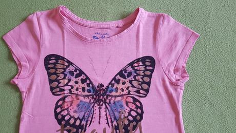 Tričko s motýľom a čipkou, 134