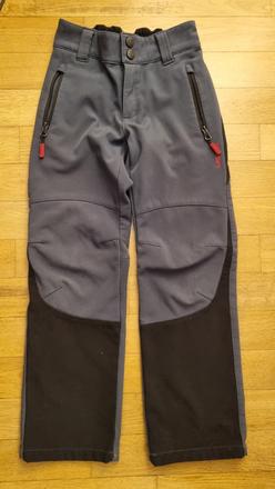 Turisticke nohavice softshell, 128