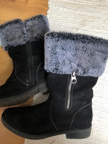 Čierne čižmy/ zimné čižmy/ zateplené čižmy, tamaris,39