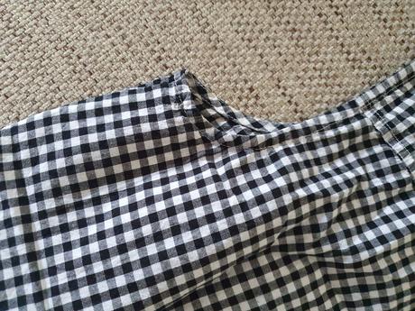 Kockovaná letná košeľa na uväzovanie veľ. 38, h&m,38