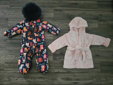 Zimná kombinéza + župan next 98, 86–98