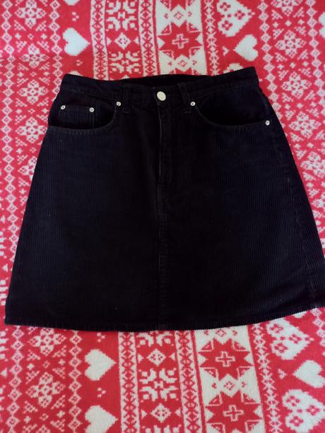 Sukňa menčestrová, h&m,36