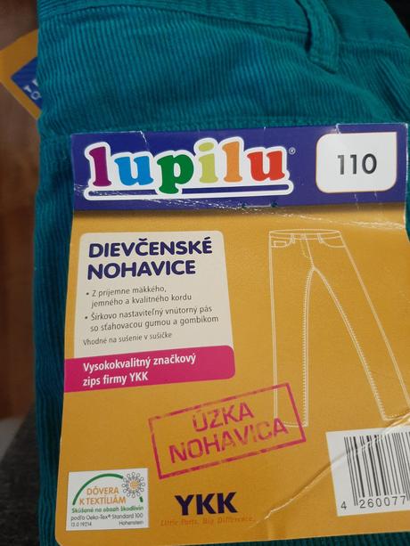 Nohavice, lupilu,110