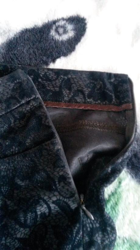 Vzorované nohavice-semiš, esprit,38