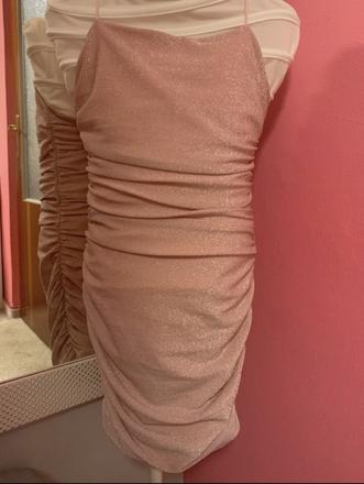 Ruzove trblietave satky, xs