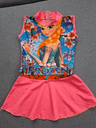 Plavkové šaty frozen, 110