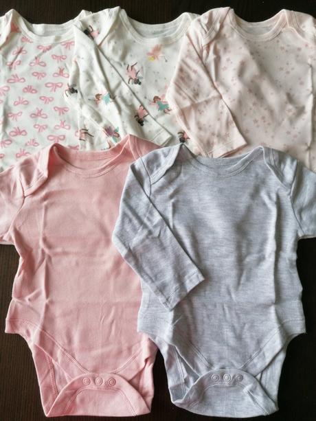 Ružovkaste body, primark,68