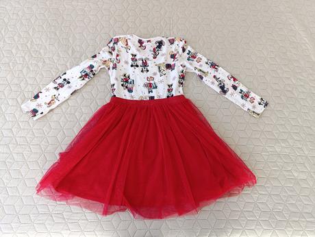 Dievčenske vianočné saty disney minnie mouse, disney,134